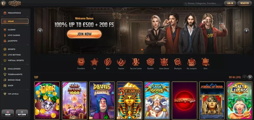 Gransino casino TOC