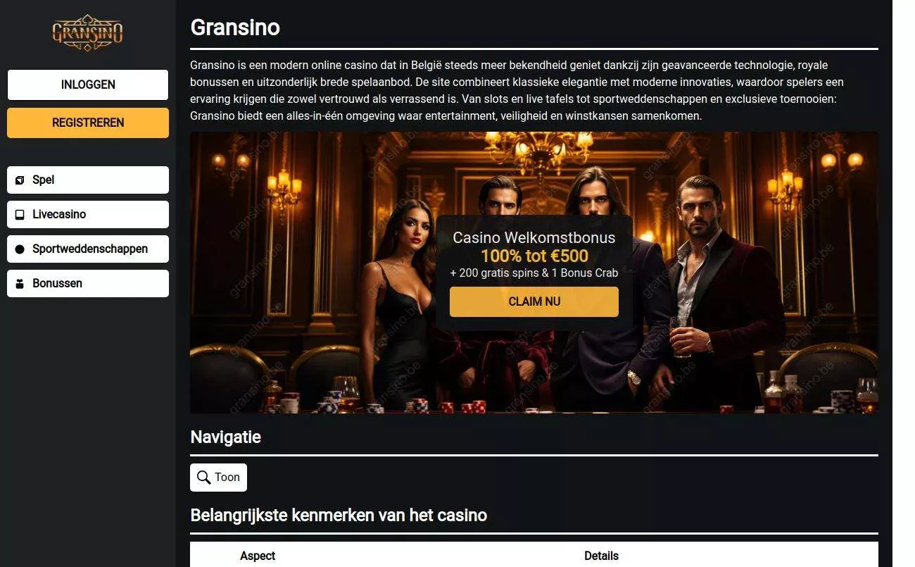 Login Gransino