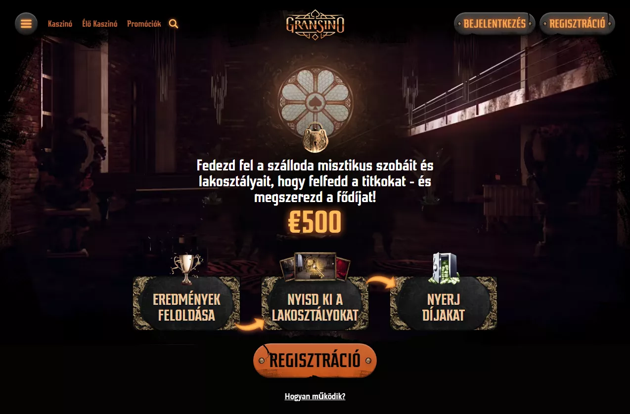 KEZDJ MOST: Gransino kaszinó | Gransino | 2026 | 6