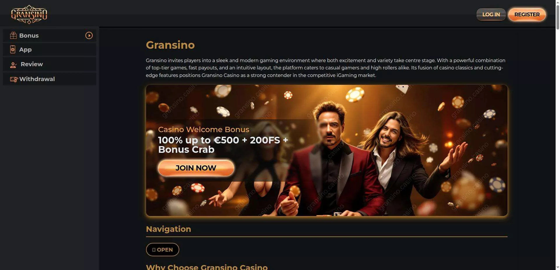 Gransino promo kod