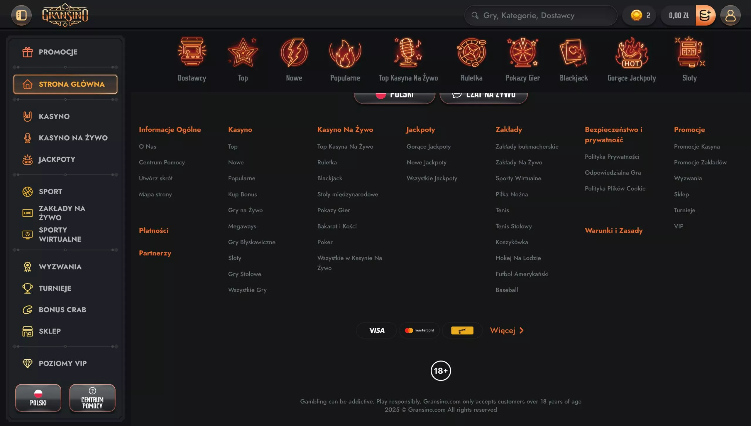 Gransino bejelentkezés